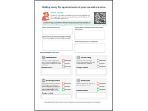 Pompe Patient Appointment Sheet - Pompe Support Network