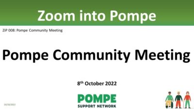 ZiP008 Pompe Community Meeting
