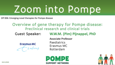 ZiP 006: “Overview of gene therapy for Pompe disease”